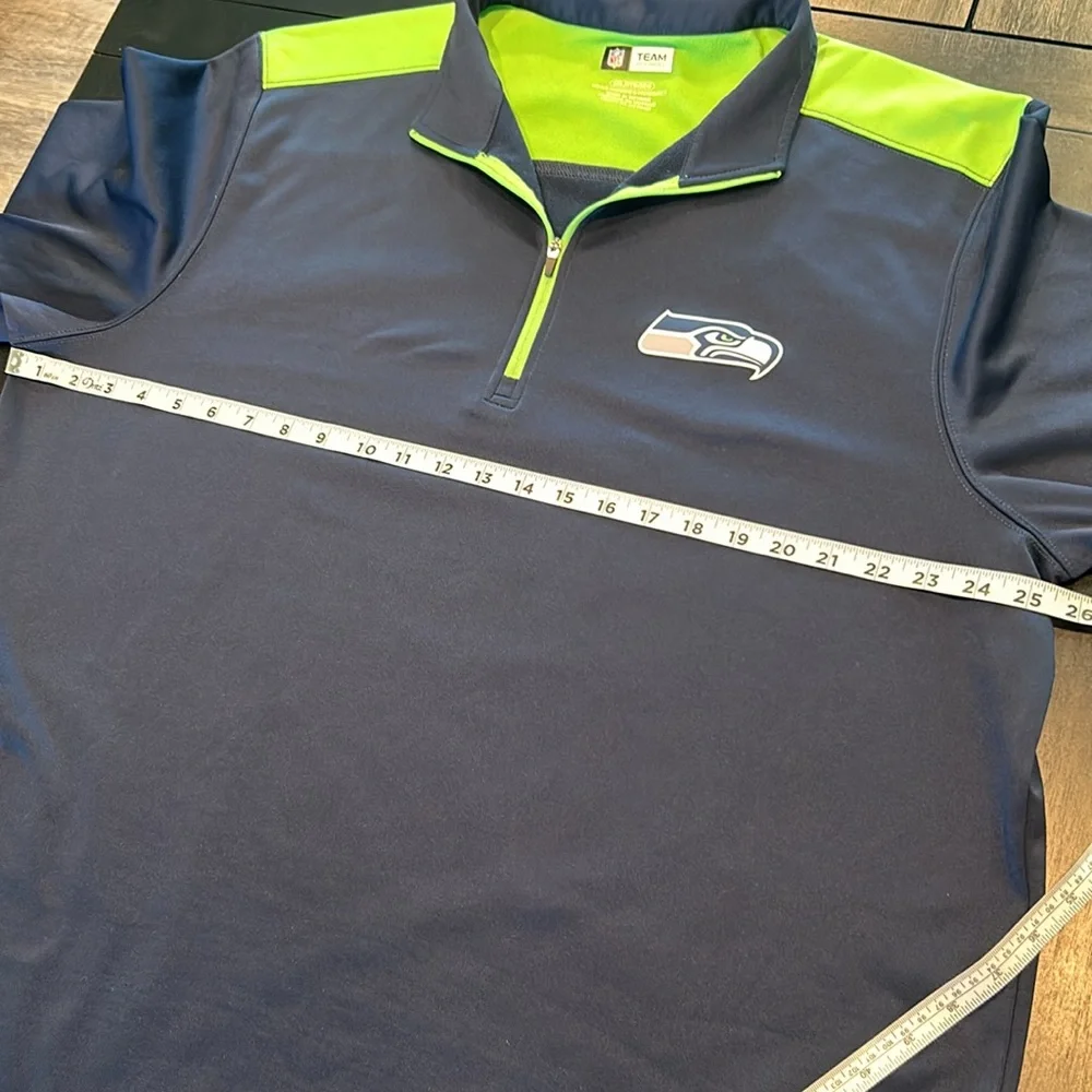 Team Apparel NFL Seattle Seahawks 1/4 Zip pullover - Picture 9 of 10